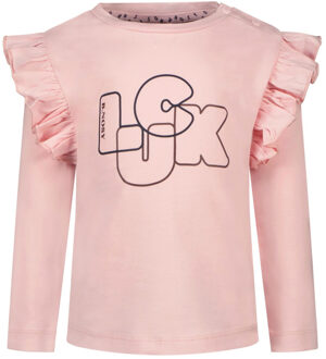 B.Nosy Baby meisjes shirt luck coral blush Roze - 92
