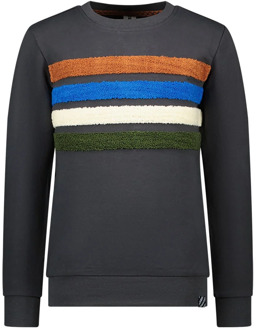 B.Nosy Jongens sweater rob antracite Antraciet - 104
