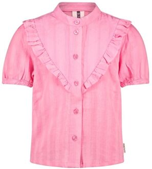 B.Nosy Meisjes blouse - Soof - Sugar roze - Maat 110