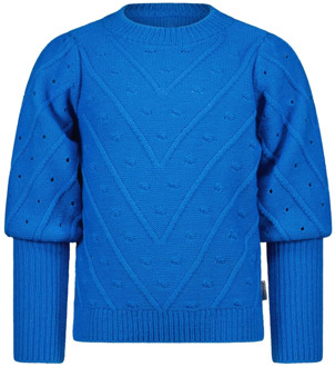 B.Nosy Meisjes gebreide sweater sky Blauw - 104