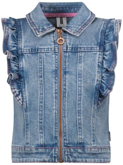 B.Nosy meisjes gilet Bleached denim - 116-128