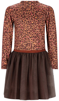 B.Nosy meisjes jurk Bruin - 146-152