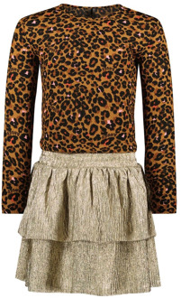 B.Nosy meisjes jurk Bruin - 158-164