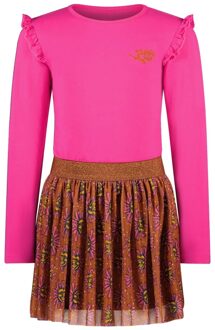 B.Nosy Meisjes jurk roze - Oakly - Ruby Rose - Maat 140