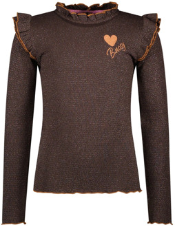 B.Nosy meisjes longsleeve Bruin - 98
