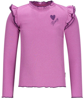 B.Nosy meisjes longsleeve Lila - 158-164