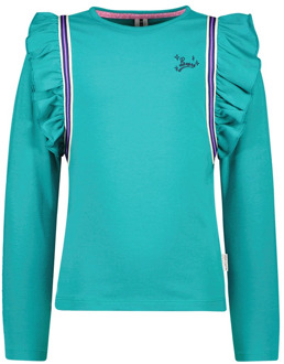 B.Nosy meisjes longsleeve Turquoise - 158-164