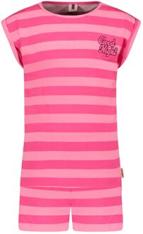 B.Nosy Meisjes pyjama good night cute stripe Roze - 110