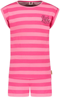 B.Nosy Meisjes pyjama good night cute stripe Roze - 116