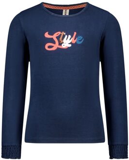 B.Nosy Meisjes shirt vaya navy Blauw - 98