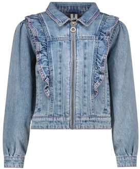 B.Nosy meisjes spijkerjas Bleached denim - 122-128