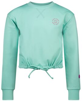 B.Nosy Meisjes sweater Active - Abby - Aqua - Maat 116