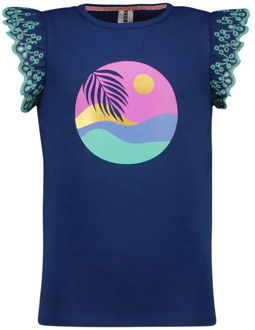 B.Nosy meisjes t-shirt Blauw - 134-140