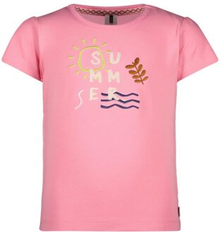 B.Nosy Meisjes t-shirt - Grace - Sugar roze - Maat 104