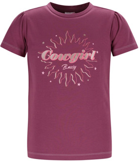 B.Nosy meisjes t-shirt Paars - 122-128