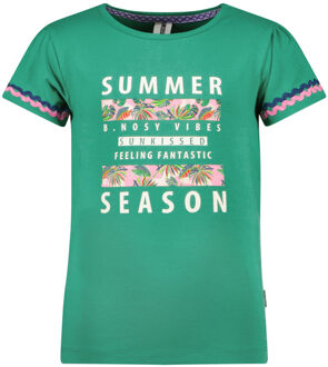 B.Nosy Meisjes t-shirt summer season basil Groen - 98