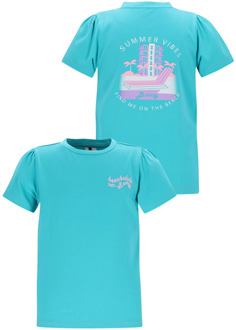 B.Nosy meisjes t-shirt Turquoise - 134-140