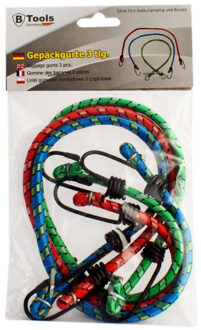 B-Tech Snelbinders - 3x - 60 cm - spanelastiek bagagedrager