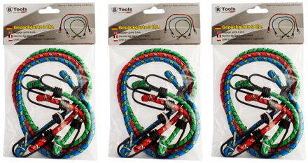 B-Tech Snelbinders - 9x - 60 cm - spanelastiek bagagedrager