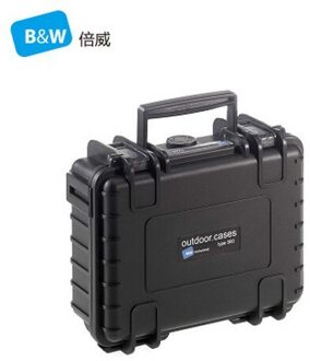 B & W type500 Tool case toolbox slagvast waterdichte beschermende camera case 20*14*80 cm beveiliging apparatuur met pre-cut foam zwart met foam