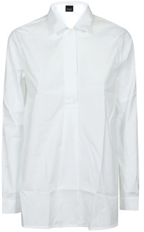 B001 Bianco Overhemd met Lange Mouwen Fay , White , Dames - L,S