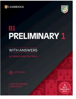 B1 Preliminary 1 For The Revised 2020 Exam Student's Book Wi - Pet Practice Tests - Cambridge University Press