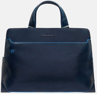 B2 Laptop Shoulderbag 15,6" blue Blauw - H 31 x B 42 x D 14
