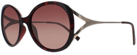 B2117 B demi goud bruin tortoise bruin gepolariseerde zonnebril - One Size