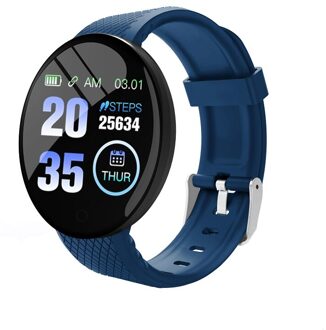 B28 Smart Polsband Waterdicht Stappenteller Activiteit Tracker Horloge Met Remote Pressure Meting Fotografie Armband blauw