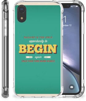 B2Ctelecom Anti Shock Hoesje iPhoneXr Quote Begin