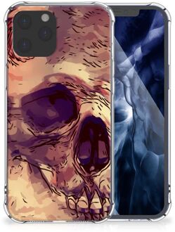 B2Ctelecom Anti Shock hybrid Case iPhone 12 Pro Max Telefoonhoesje  met doorzichtige rand Skullhead