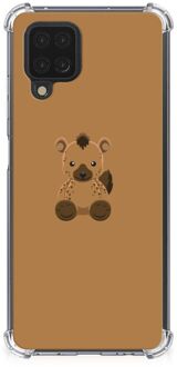 B2Ctelecom Anti Shock hybrid Case Samsung Galaxy A12 TPU Silicone Hoesje met transparante rand Baby Hyena