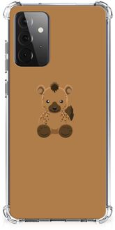 B2Ctelecom Anti Shock hybrid Case Samsung Galaxy A72 4G/5G TPU Silicone Hoesje met transparante rand Baby Hyena