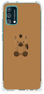 B2Ctelecom Anti Shock hybrid Case Samsung Galaxy M02s | A02s TPU Silicone Hoesje met transparante rand Baby Hyena