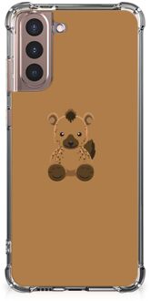 B2Ctelecom Anti Shock hybrid Case Samsung Galaxy S21 Plus TPU Silicone Hoesje met transparante rand Baby Hyena