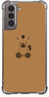 B2Ctelecom Anti Shock hybrid Case Samsung Galaxy S21 TPU Silicone Hoesje met transparante rand Baby Hyena