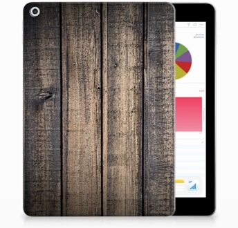 B2Ctelecom Apple iPad 9.7 (2017) Uniek Design Hoesje Steigerhout