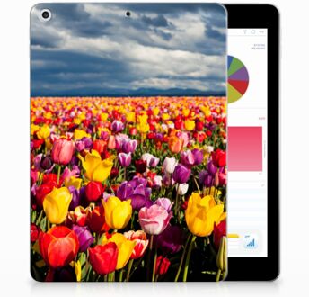 B2Ctelecom Apple iPad 9.7 (2017) Uniek Design Hoesje Tulpen
