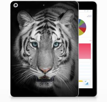 B2Ctelecom Apple iPad 9.7 (2017) Uniek Design Hoesje Witte Tijger