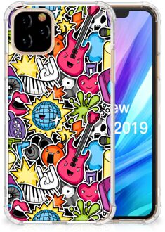 B2Ctelecom Apple iPhone 11 Pro Anti Shock Bumper Case Punk Rock