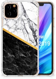 B2Ctelecom Apple iPhone 11 Pro Anti-Shock Hoesje Marble White Black