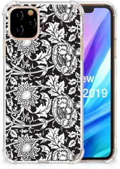 B2Ctelecom Apple iPhone 11 Pro Case Black Flowers