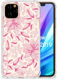 B2Ctelecom Apple iPhone 11 Pro Case Pink Flowers