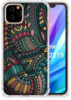 B2Ctelecom Apple iPhone 11 Pro Doorzichtige Silicone Hoesje Aztec