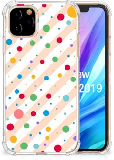 B2Ctelecom Apple iPhone 11 Pro Doorzichtige Silicone Hoesje Dots