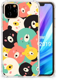 B2Ctelecom Apple iPhone 11 Pro Stevige Bumper Hoesje Bears