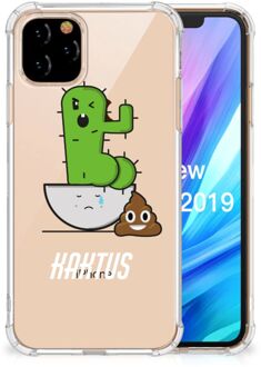 B2Ctelecom Apple iPhone 11 Pro Stevige Bumper Hoesje Cactus Poo