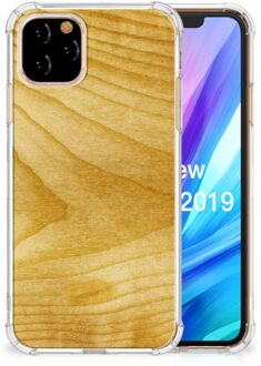 B2Ctelecom Apple iPhone 11 Pro Stevige Telefoonhoesje Licht Hout