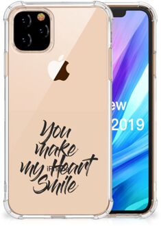 B2Ctelecom Apple iPhone 11 Pro Telefoonhoesje met tekst Heart Smile