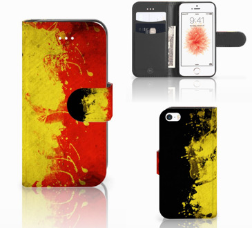 B2Ctelecom Apple iPhone 5 | 5S Bookstyle Hoesje Belgische Vlag